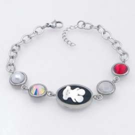 Stainless Steel Stone Bracelet