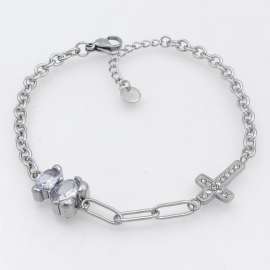 Stainless Steel Stone Bracelet